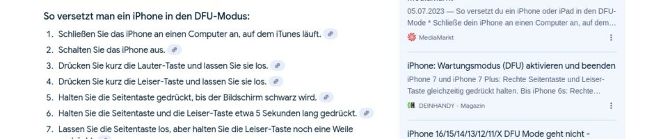 Der DFU-Modus, oder: Apple vs. Google, the Final Battle